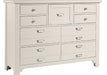 Vaughan-Bassett Bungalow 9 Drawer Master Dresser in Lattice image