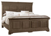 Vaughan-Bassett Heritage King Mansion Bed in Cobblestone Oak image